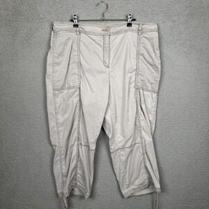 Eileen Fisher‎ Pants Womens 22W Gray Capri Crop Outdoor Coastal Resort Vacation